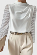 Sara | Blusa Elegante con Mangas Transparentes
