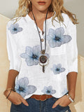 Flora | Blusa de Estampado Floral con Botones