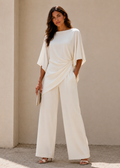 Sun | Conjunto de Pierna Ancha con Capa