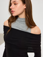 Marta | Camiseta 2 en 1 de Cuello Alto
