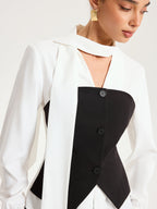 Irene | Blusa 2 en 1 con Lazada al Cuello