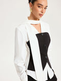 Irene | Blusa 2 en 1 con Lazada al Cuello