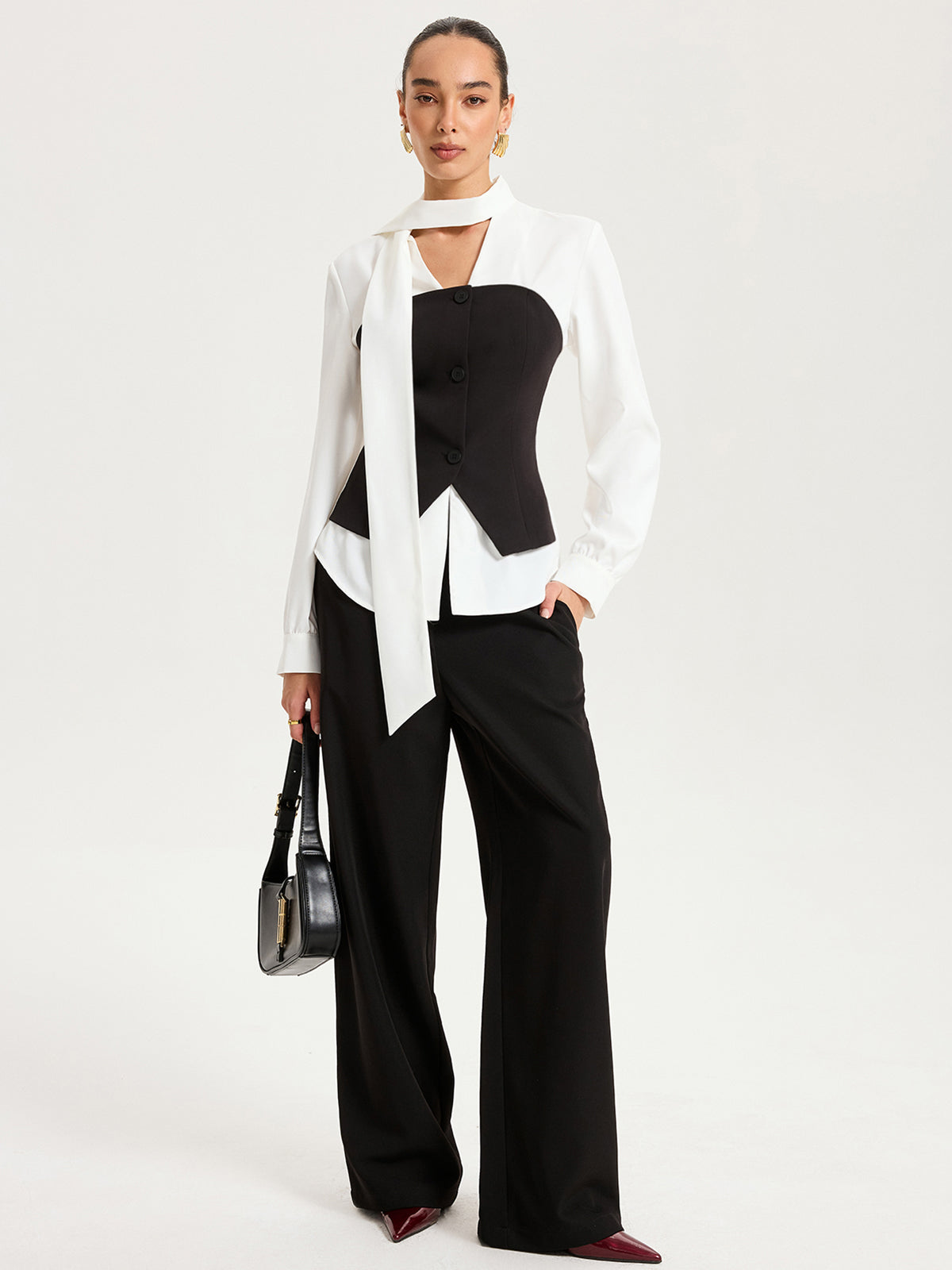 Irene | Blusa 2 en 1 con Lazada al Cuello