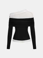 Nora | Blusa 2 en 1 Asimétrica