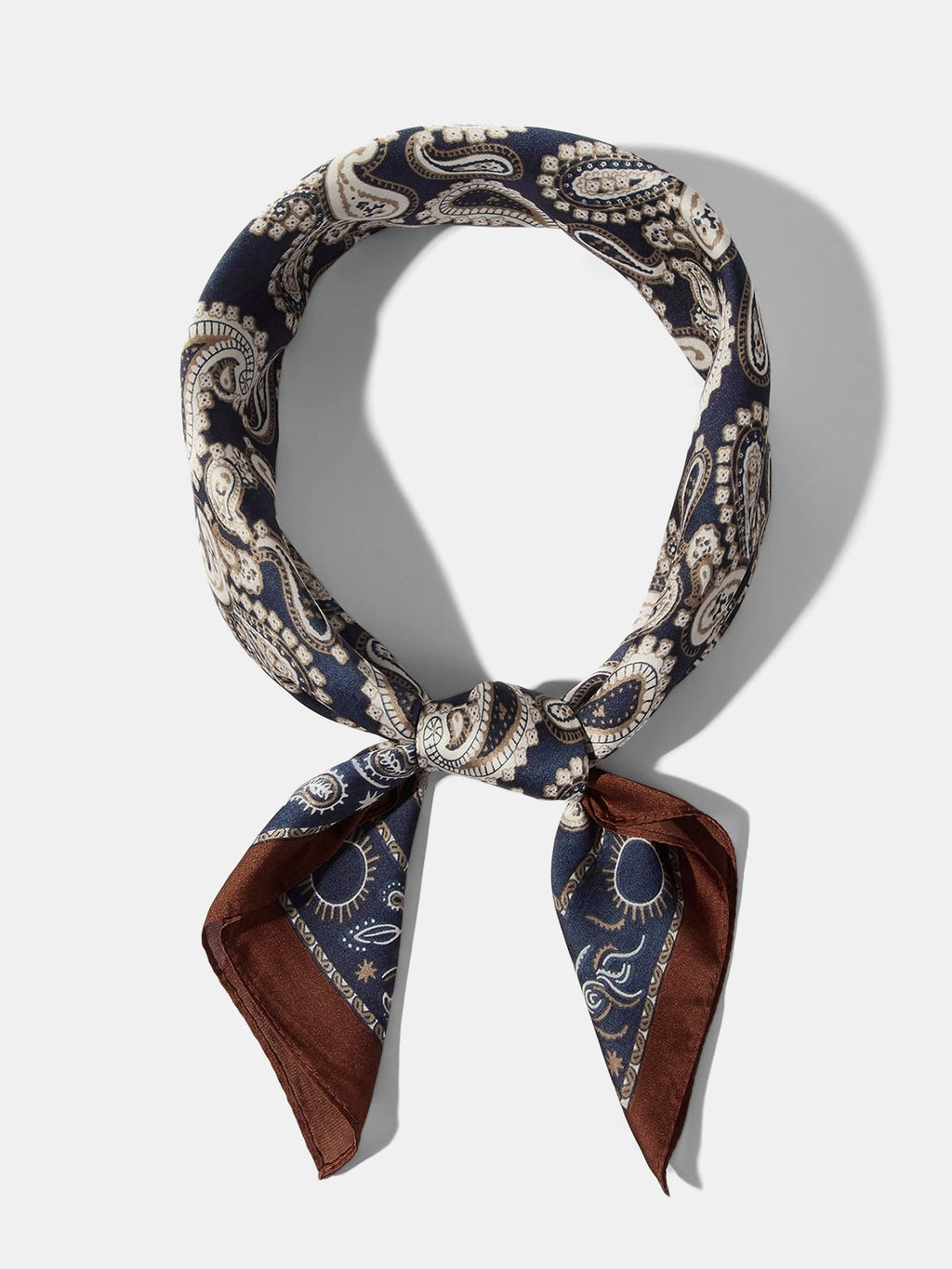 Pañuelo Cuadrado de Seda Paisley