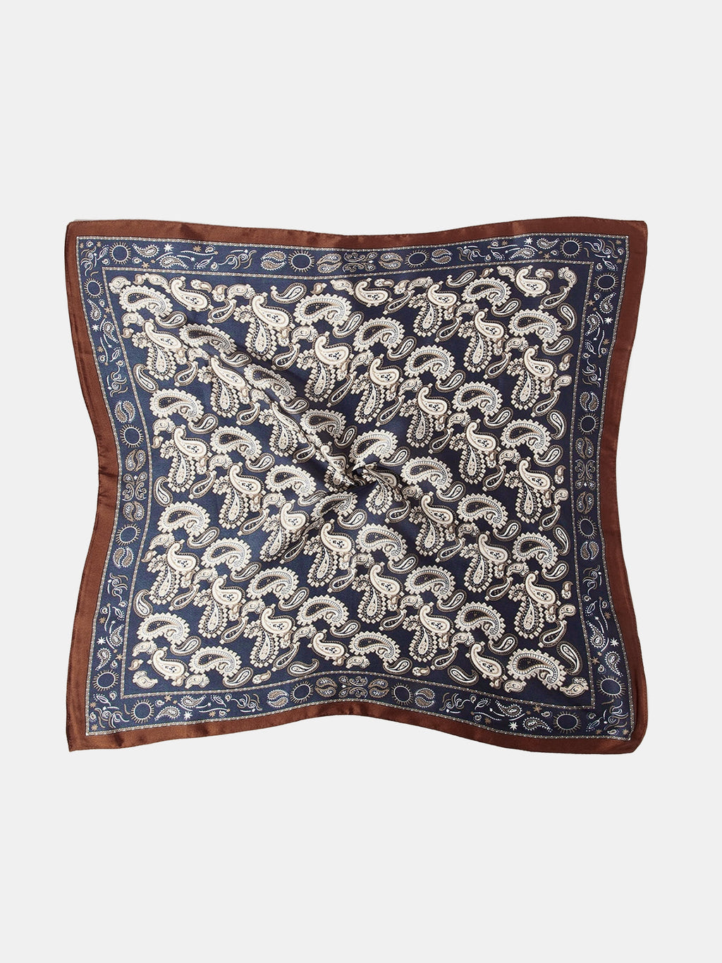 Pañuelo Cuadrado de Seda Paisley