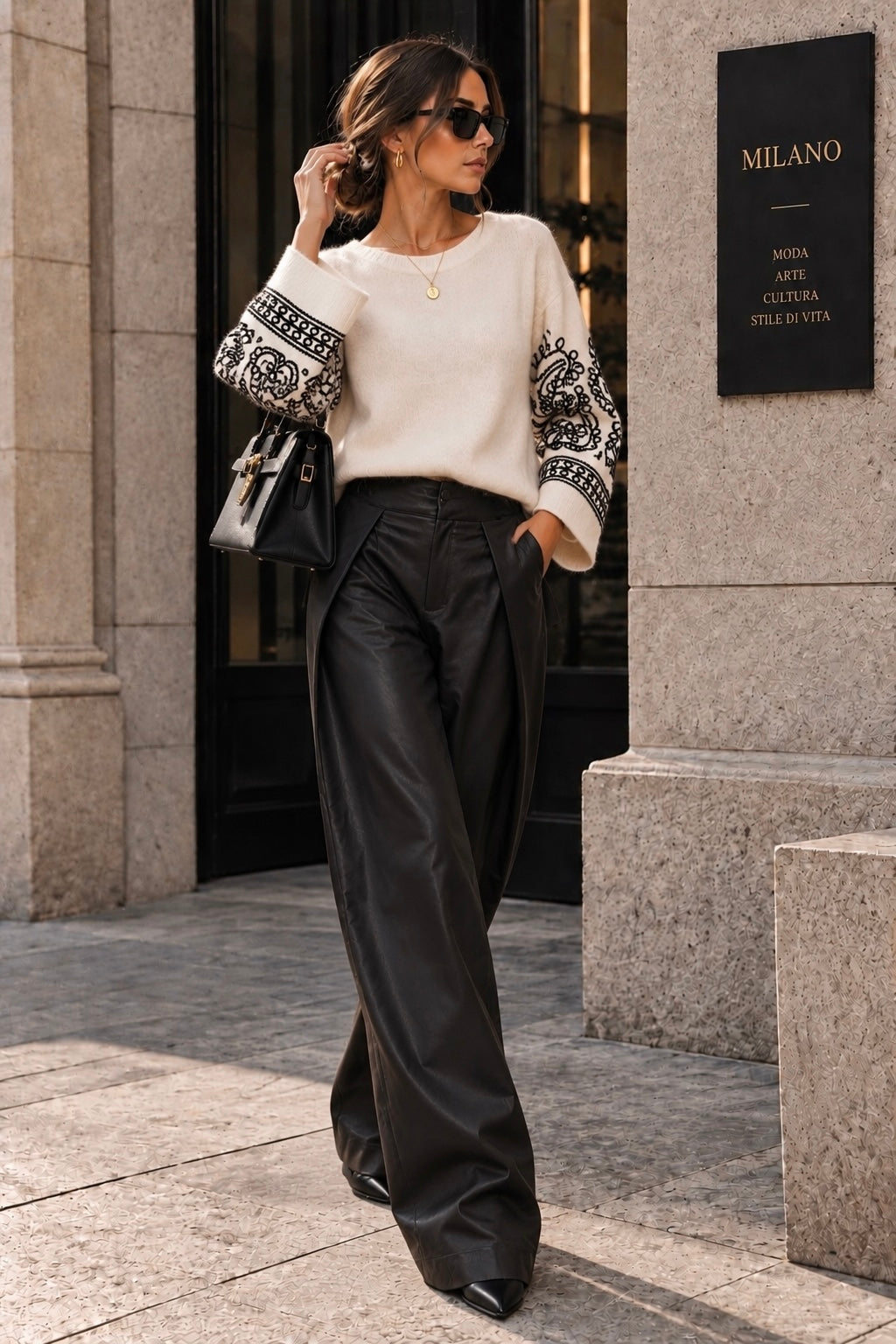 Lucy | Pantalón efecto piel