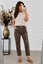 Leona | Mom jeans de leopardo