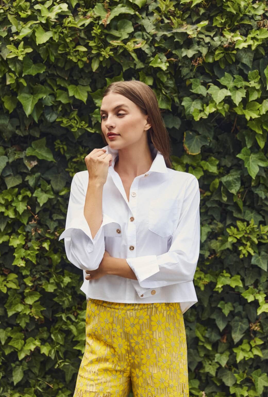 Emma | Camisa Corta Blanca