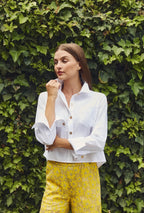 Emma | Camisa Corta Blanca