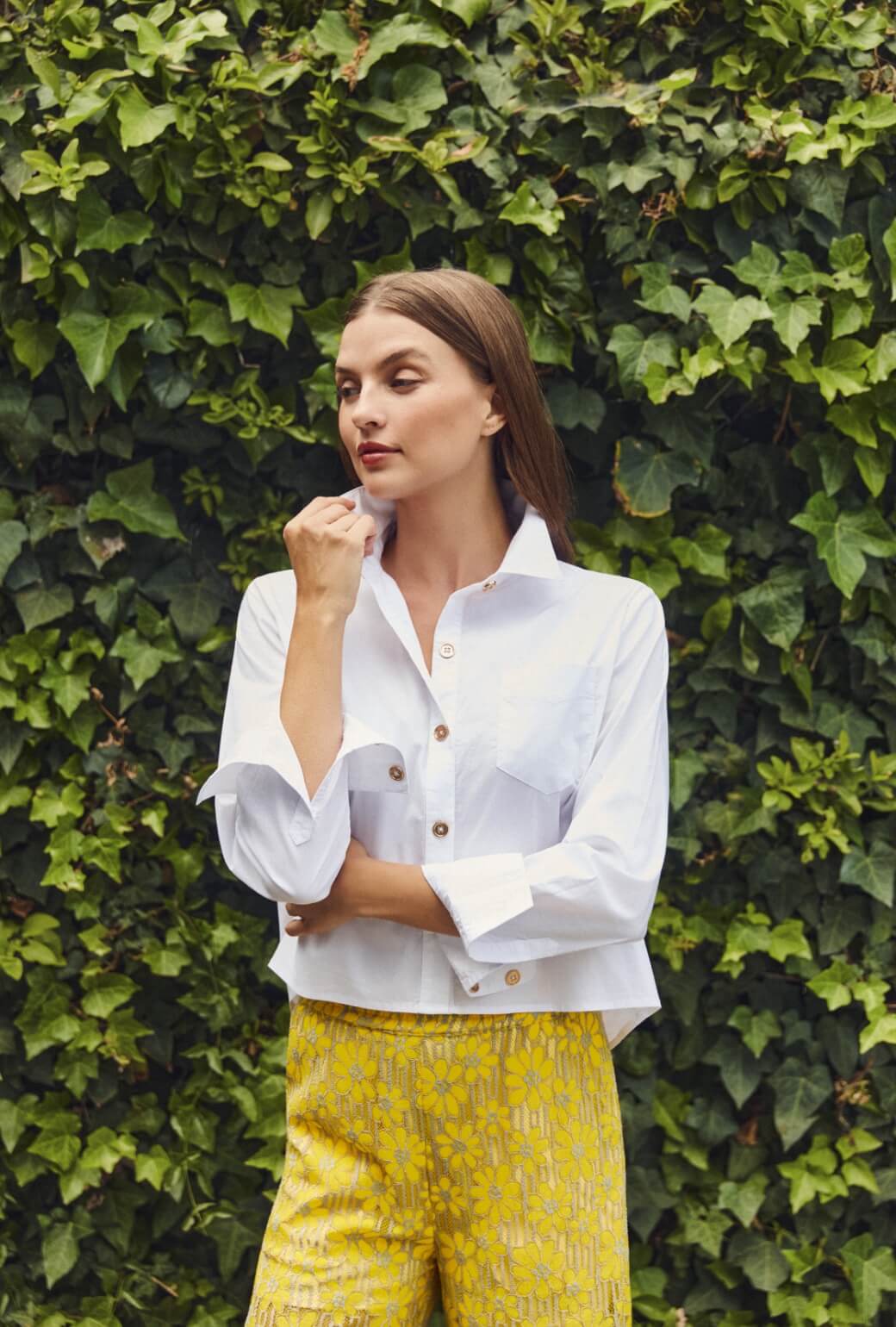 Emma | Camisa Corta Blanca