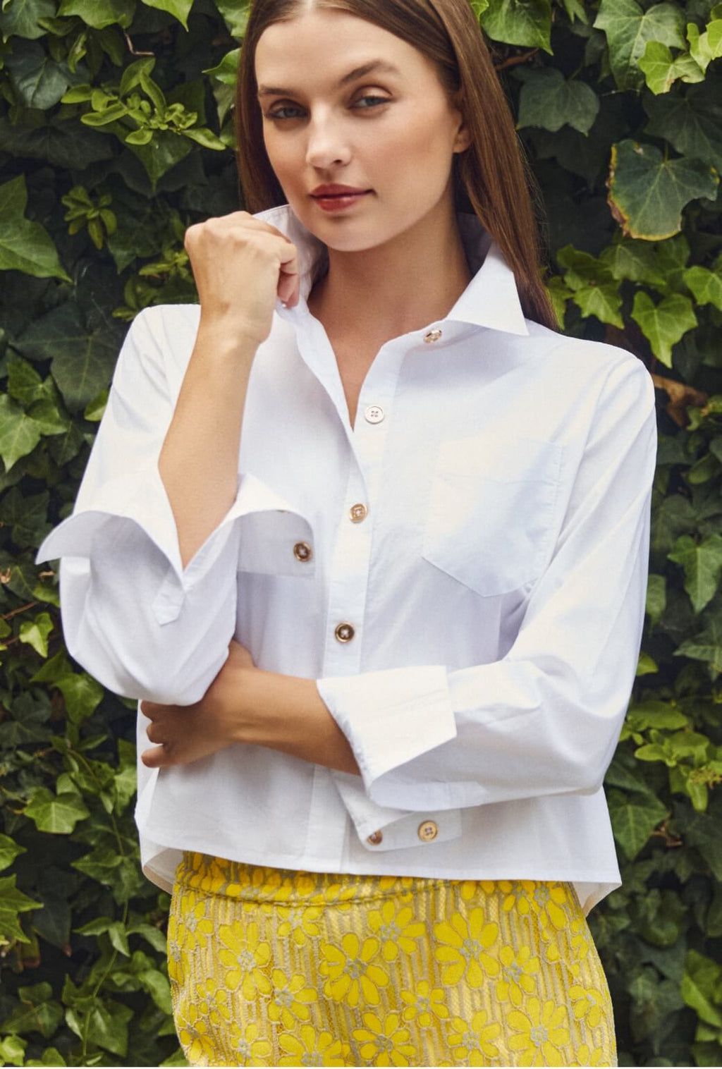 Emma | Camisa Corta Blanca
