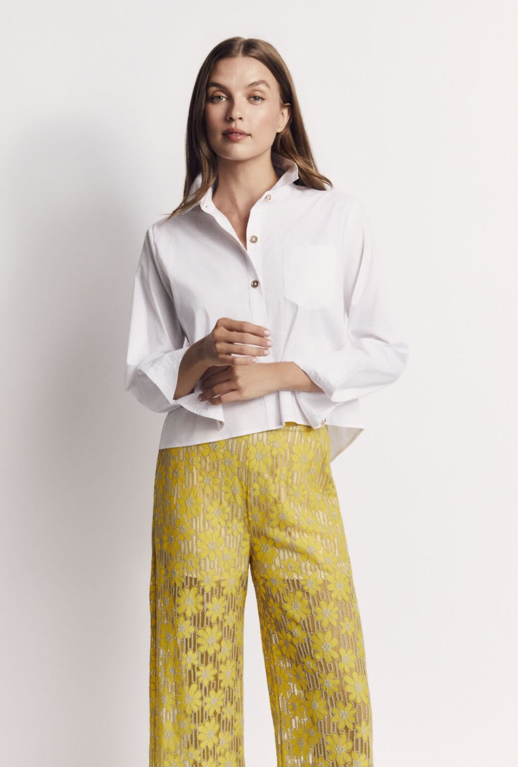 Emma | Camisa Corta Blanca