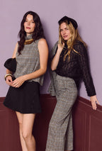 Emma | Camisa Negra con Flecos