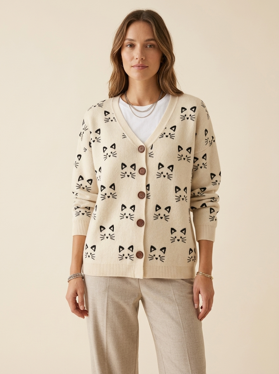 Adele | Chaqueta de Punto con Botones