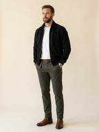 Corrado | Bomber de Antelina con Cuello Alto