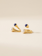 Pendiente Dorado con Perlas