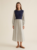 Julia | Vestido Midi 2 en 1 de Ochos y Rayas