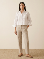 Emma | Camisa Corta Blanca