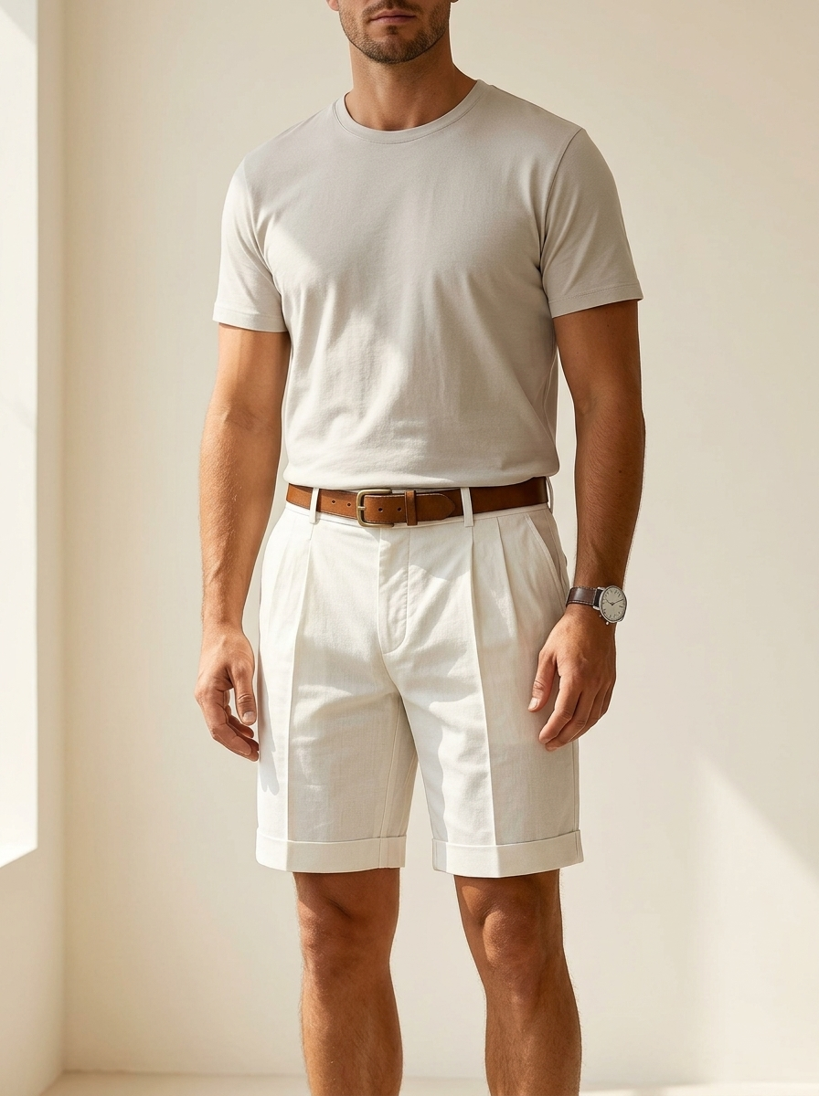 Alessandro | Bermudas Sastre con Pinzas