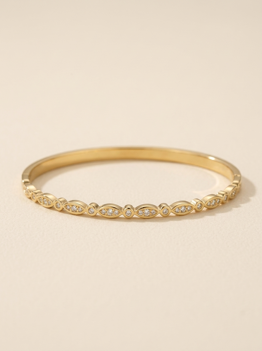 Pulsera Dorada con Circonitas