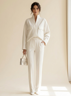 Claudia | Conjunto de Camisa Oversize y Pantalón Sastre