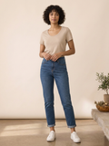 Stella mom jeans con strass