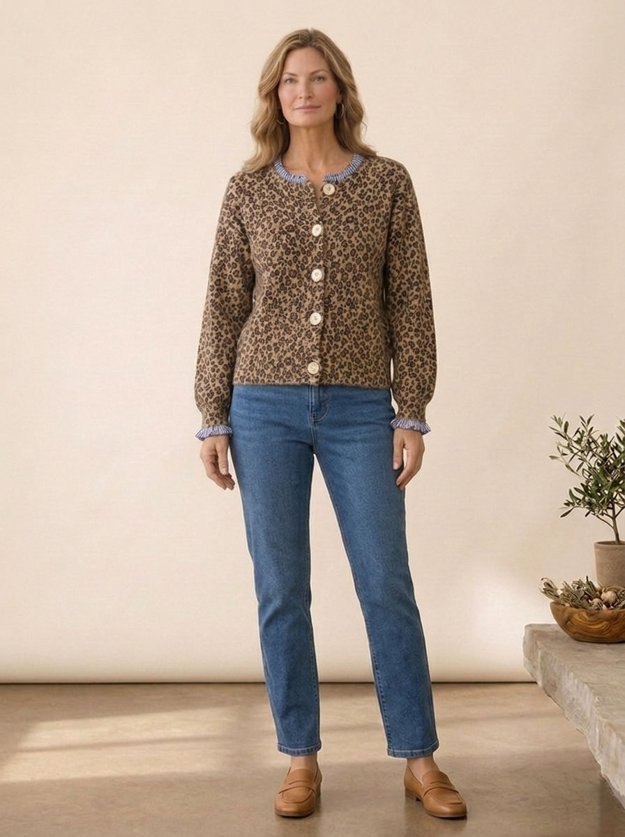 Greta cárdigan de leopardo