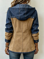 Verónica | Chaqueta con Capucha Bimaterial